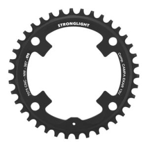 Plateau / Couronne Gravel 4bra D.123 pour Campagnolo Ekar Stronglight Ct2 38dts Mono Noir 13v. Narrow Wide