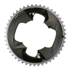 Plateau / Couronne Route 4bra D.107 pour Sram Origine 48dts Exterieur Force Axs Alu Gris/noir 12v.