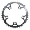 Plateau / Couronne Route 5bra D.110 Ta Zephyr 44dts Exterieur Argent Alu 7075 Type Shimano 9/10v.