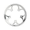 Plateau / Couronne Route 5bra D.110 Ta Zephyr 50dts Exterieur Argent Alu 7075 Type Shimano 9/10v.