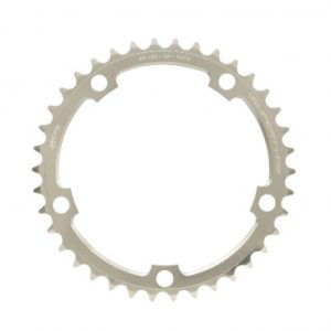 Plateau / Couronne Route 5bra D.130 Miche 38dts Interieur Type Shimano Argent 9/10v.