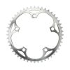 Plateau / Couronne Route 5bra D.130 Ta Alize 49dts Exterieur Argent Alu 7075 Type Shimano 8/9/10v.