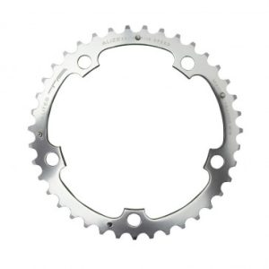 Plateau / Couronne Route 5bra D.130 Ta Alize Triple 39dts Milieu Argent Alu 7075 Type Shimano 8/9/10v.