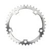 Plateau / Couronne Route 5bra D.130 Ta Alize Triple 42dts Milieu Argent Alu 7075 Type Shimano 8/9/10v.