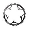 Plateau / Couronne Route 5bra D.130 Ta Hegoa 50dts Exterieur Noir Alu 7075 Type Shimano 10/11v.