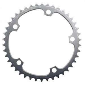 Plateau / Couronne Route 5bra D.135 Miche 42dts Interieur pour Campagnolo Argent (Axe Carre) 9/10v.