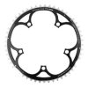 Plateau / Couronne Route 5bra D.135 Ta Vento 53dts Exterieur Noir Alu 7075 Type Campagnolo 9/10v.