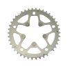 Plateau / Couronne Route 5bra D.135 Ta Vento Triple 42dts Porteur Argent Alu 7075 Type Shimano 9/10v.