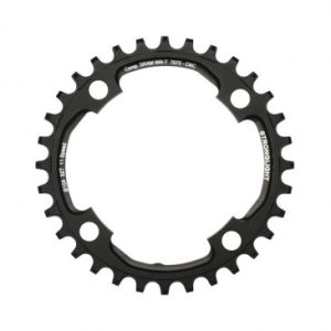 Plateau / Couronne VTT 4bra D.104 pour Sram Xo1 Stronglight 32dts Mono Noir Alu 7075 11v. Narrow Wide - Epaisseur 5mm