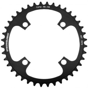 Plateau / Couronne VTT 4bra D.104 Stronglight Mono 40dts Noir Alu 7075 - Epaisseur 3.5mm 8/9v.