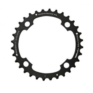 Plateau / Couronne VTT 4bra D.104 Ta Chinook Triple 42dts Exterieur Noir Alu pour Shimano / Sram / Race Face / Fsa 10/11v.