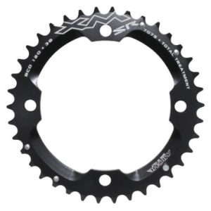 Plateau / Couronne VTT 4bra D.120 pour Sram X0-xx Miche Double 38dts Exterieur Noir Alu