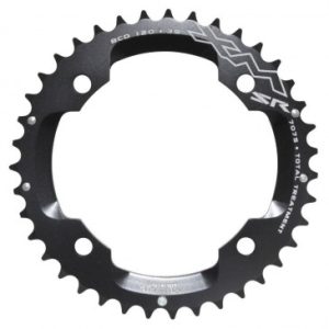 Plateau / Couronne VTT 4bra D.120 pour Sram X0-xx Miche Double 39dts Exterieur Noir Alu