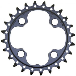 Plateau / Couronne VTT 4bra D.64 pour Shimano Slx M660/ M670/ Xt M780 Triple 24dts Interieur Origine 9/10v.