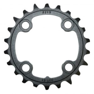 Plateau / Couronne VTT 4bra D.64 pour Sram Triple 22dts Interieur Origine Noir pour 3x10v.