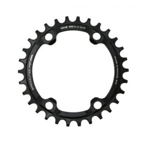 Plateau / Couronne VTT 4bra D.64 Ta Chinook 22dts Interieur Double Noir Alu pour Shimano / Sram / Race Face / Fsa 10/11v.