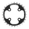 Plateau / Couronne VTT 4bra D.64 Ta Chinook 28dts Interieur Triple Noir Alu pour Shimano / Sram / Fsa 9v.