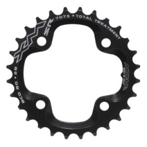 Plateau / Couronne VTT 4bra D.80 pour Sram X0-xx Miche 28dts Interieur Double Noir Alu