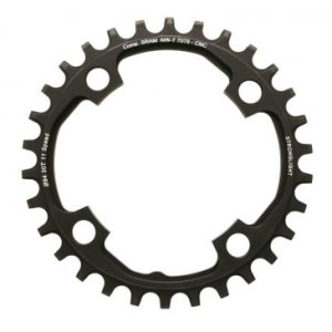 Plateau / Couronne VTT 4bra D.94 pour Sram X01 Stronglight 30dts Mono Noir Alu 7075 11v. Narrow Wide - Epaisseur 5mm