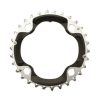 Plateau / Couronne VTT 4bra D.96 pour Shimano Slx M672 / Xt M782 Triple 30dts Milieu Origine Argent/noir 10v.