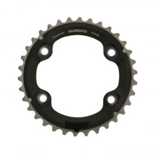 Plateau / Couronne VTT 4bra D.96 pour Shimano Xt M8000 Double 34dts Exterieur Origine 11v.