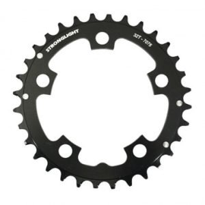 Plateau / Couronne VTT 5bra D.94 Stronglight Triple 32dts Noir Milieu Alu 7075 8/9v.