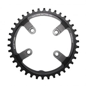 Plateau VTT 4bra D.76 pour Sram Xx1 Stronglight 38dts Mono Noir Alu 7075 11v. Narrow Wide