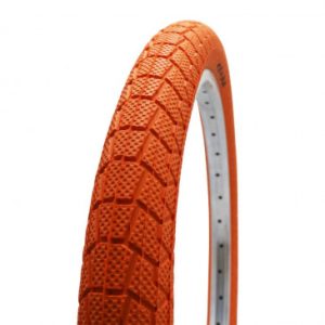 Pneu Bmx 20 X 1.95 Kenda Slick Orange Tringle Rigide (50-406)