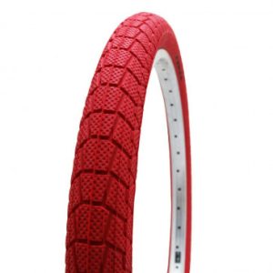 Pneu Bmx 20 X 1.95 Kenda Slick Rouge Tringle Rigide (50-406)