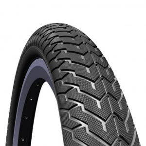 Pneu Bmx 20 X 2.10 Rubena/mitas Zirra Rear Noir Tringle Rigide (54-406)