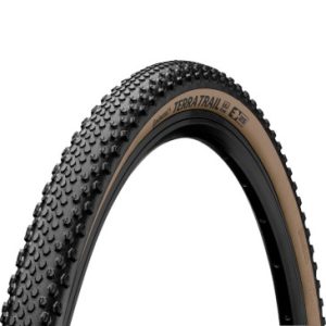 Pneu Gravel 700 X 40 Continental Terra Trail Shield Wall Noir/marron Tubeless Ready Tringle Souple (40-622)