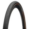 Pneu Gravel 700 X 40 Hutchinson Touareg Renforce Noir/marron Tubeless Ready Tringle Souple (40-622)