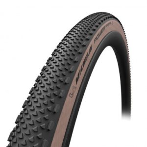 Pneu Gravel 700 X 47 Michelin Power Gravel Noir Flanc Beige Tubeless Ready Tringle Souple (47-622)