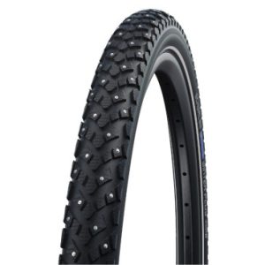 Pneu Neige 26 X 2.00 Schwalbe Winter Plus Tringle Rigide (50-584) Renfort 5mm Flanc Reflex - Pneu Neige et Verglas avec 200 Clous