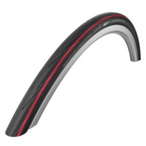 Pneu Route 700 X 25 Schwalbe Lugano2 Noir Bande Rouge Tringle Souple (25-622)