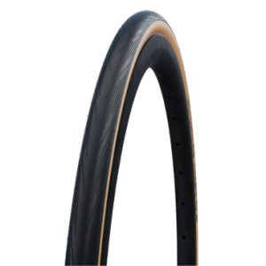 Pneu Route 700 X 25 Schwalbe Lugano2 Noir/beige Tringle Rigide (25-622)