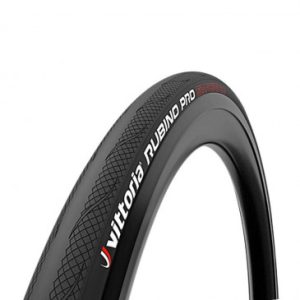 Pneu Route 700 X 25 Vittoria Rubino Pro 4 Noir Graphene 2.0 Tubeless Ready Tringle Souple (25-622)