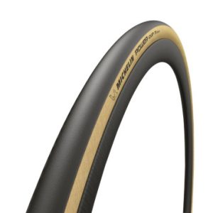 Pneu Route 700 X 28 Michelin Power Cup Gumx Classic Noir Flanc Beige Tubeless Ready Tringle Souple (28-622)