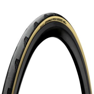 Pneu Route 700 X 32 Continental Grand Prix 5000 All Season Noir Flanc Creme Tubeless Ready Tringle Souple (32-622) -gp5000-