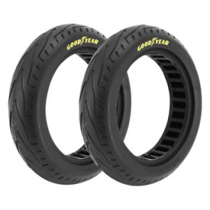 Pneu Trottinette Plein 8.5 X 2.00 Goodyear Noir Anti-crevaison (Vendu Par 2 Sur Carte) - Largeur Interieur 35 Mm