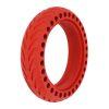 Pneu Trottinette Plein Alveole 8.5 X 2.00 Color Rouge - Largeur Interieur 34 Mm (Pour Xiaomi M365 et Autres)