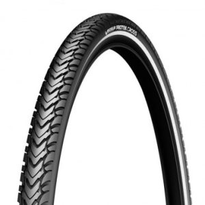 Pneu VTC Cross 700 X 32 Michelin Protek Cross Max Renfort 5mm Noir Tringle Rigide (32-622) Flanc Reflex Compatible Vae