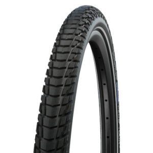 Pneu VTC Cross 700 X 35 Schwalbe Marathon Plus Tour Noir Tringle Rigide (37-622) Renfort 5mm Flanc Reflex Homologue VAE Vélo Electrique E50