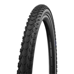 Pneu VTC Cross 700 X 38 Schwalbe Marathon Plus Tour Noir Tringle Rigide (40-622) Renfort Smart Dual Guard Flanc Reflex Homologue VAE Vélo Electrique E50