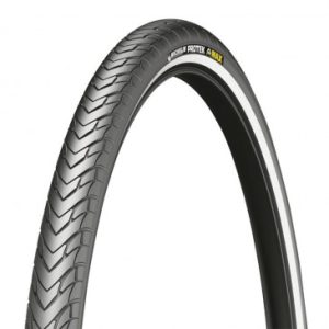 Pneu Vtc Urbain 700 X 32 Michelin Protek Max Renfort 5mm Noir Tringle Rigide (32-622) Flanc Reflex Compatible Vae