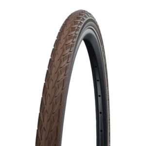 Pneu VTC Urbain 700 X 35 Schwalbe Delta Cruiser Plus Marron Tringle Rigide (37-622) Renfort Green Guard Flanc Reflex