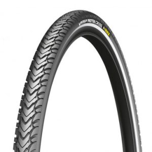 Pneu VTT 26 X 1.85 Michelin Protek Cross Max Renfort 5mm Noir Tringle Rigide (47-559) Flanc Reflex Compatible Vae