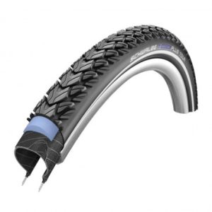 Pneu VTT 26 X 2.00 Schwalbe Marathon Plus Tour Noir Tringle Rigide (50-559) Renfort 5mm Flanc Reflex Homologue VAE Vélo Electrique E50