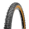 Pneu VTT 27.5 X 2.25 Deli Tringle Souple Tanwall Noir Flanc Marron Renfort Anticrevaison (57-584) (650b) (Offre Limitee)