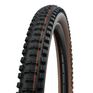 Pneu VTT Gravity / VAE Vélo Electrique 27.5 X 2.40 Schwalbe Big Betty Addix Super Gravity Enduro Noir/flanc Bronze Tle Tubeless Ready Tringle Souple (62-584) (650b) Homologue VAE Vélo Electrique E50